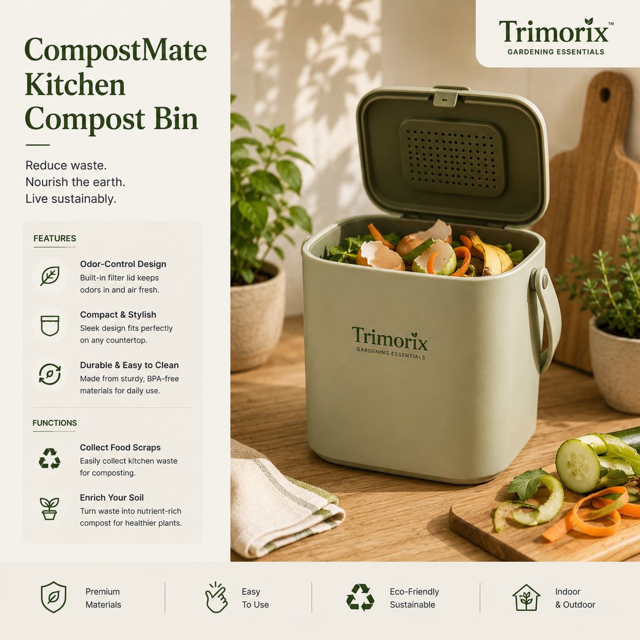 CompostMate Kitchen Compost Bin